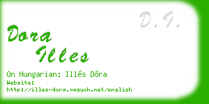 dora illes business card
